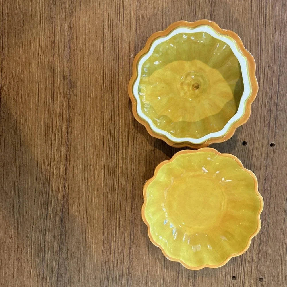 NEW Department 56 Harvest Pumpkin Serving Dish W/lid 56-33379 Fall Decor